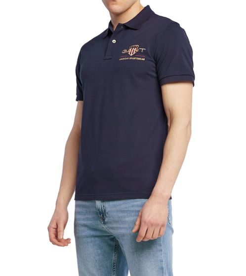 GANT men's polo shirt regular fit polo shirt cotton shirt 2002014 433 Navy