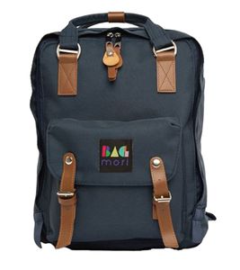 Sac à dos d'école BAGmori Sac à dos pour ordinateur portable Sac à dos d'école tendance 307BGM2448 Bleu foncé