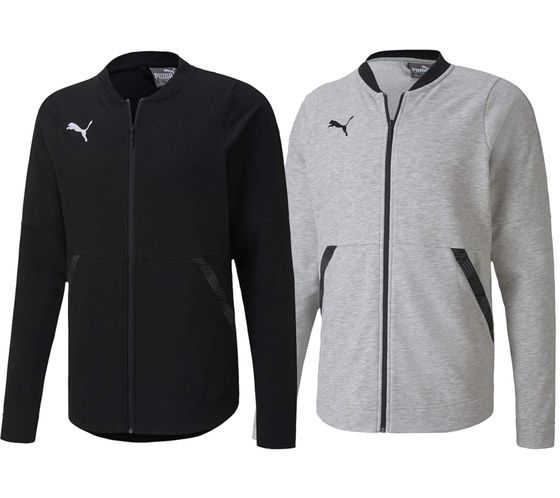 PUMA Men Teamfinal 21 Casuals Jacket Giacca da uomo Felpa da allenamento Giacca in cotone 656491 Grigio o nero