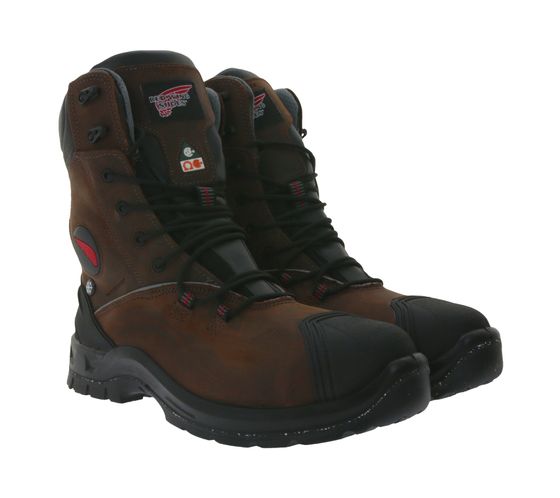 RED WING SHOES PetroKing S3 safety shoes with TredMax sole and ForceGuard system work boots Factory Second lace-up boots 3287 brown/black