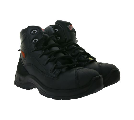 RED WING SHOES Zapatos de seguridad PetroKing S3 con suela TredMax y sistema ForceGuard Botas de trabajo con cordones Factory Second 3205 Negro