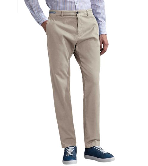 PAUL & SHARK Herren Chino-Hose Regular Fit Business-Hose aus Tencel-Baumwoll-Stretch Stoff-Hose 24414020 029 Beige