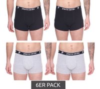 6erPackPierreCardinHerrenBaumwoll-BoxershortsUnterwäscheR808SchwarzoderGrau