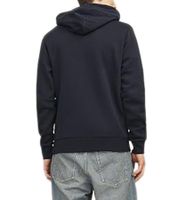 JACK & JONES Herren Kapuzen-Pullover Baumwoll-Pullover mit farblichen Akzenten im Schriftzug Langarm-Shirt 12255617 Dunkelblau