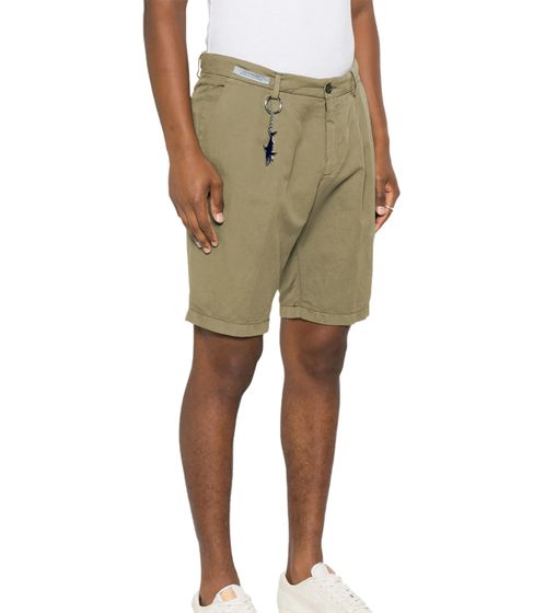 Short chino pour homme PAUL & SHARK avec détails plissés et contenu en lin Pantalon court 24414034 553 Beige