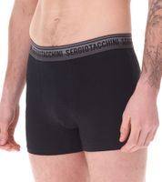 Lot de 2 boxers homme Sergio Tacchini avec ceinture bicolore et inscription blanche Caleçon en coton 160 g/m² 23.0000.974 Noir/Blanc, Noir/Gris ou Noir Lot de 2 boxers homme Sergio Tacchini avec ceinture bicolore et inscription blanche Caleçon en coton 160 g/m² 23.0000.974 Noir/Blanc, Noir/Gris ou Noir