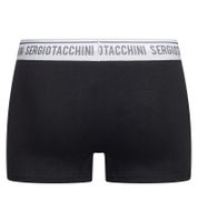Lot de 2 boxers homme Sergio Tacchini avec ceinture bicolore et inscription blanche Caleçon en coton 160 g/m² 23.0000.974 Noir/Blanc, Noir/Gris ou Noir Lot de 2 boxers homme Sergio Tacchini avec ceinture bicolore et inscription blanche Caleçon en coton 160 g/m² 23.0000.974 Noir/Blanc, Noir/Gris ou Noir
