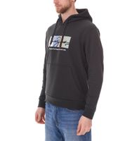 Pull à capuche pour homme JACK & JONES avec teneur en coton Chemise à manches longues avec accents de couleur 12262421 Vert