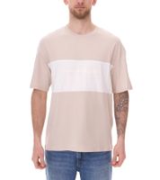 JACK & JONES Herren Rundhals-Shirt Baumwoll-Shirt T-Shirt Kurzarm-Shirt 12258883 Beige