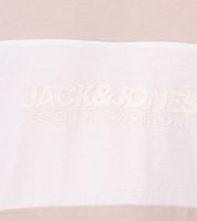 JACK & JONES Herren Rundhals-Shirt Baumwoll-Shirt T-Shirt Kurzarm-Shirt 12258883 Beige
