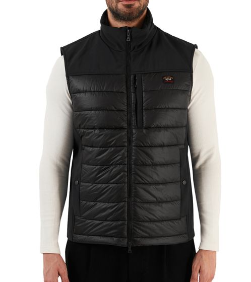 PAUL & SHARK Gilet ibrido da uomo con gilet trapuntato Primaloft Giacca di transizione 12312108 011 Nero