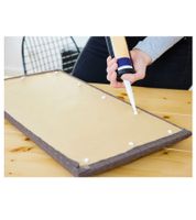 Pack of 2 OBI wall cushions Hexagon 30x30cm wall cushion wall design wall paneling cream