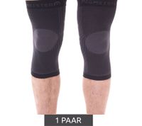megmeister Scaldamuscoli a compressione per ginocchia 23-32 mmHg Scaldamuscoli per ginocchia MER001 Nero/Grigio