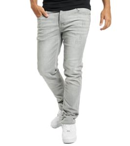 Brandit Jake Herren Denim-Hose im klassischen 5-Pocket-Style Alltags-Jeans lange Hose 1014 169 Grau