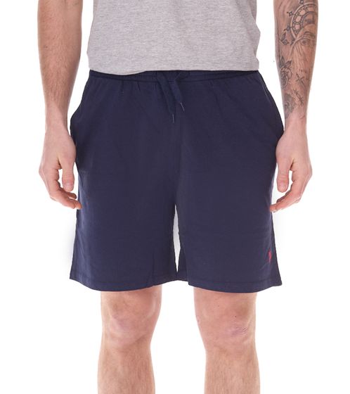 U.S. POLO ASSN. Pantaloncini sportivi e per il tempo libero da uomo, pantaloncini fitness leggeri con marchio U.S. Pantaloncini Polo Ricamati US16738 171 Blu Scuro/Rosso