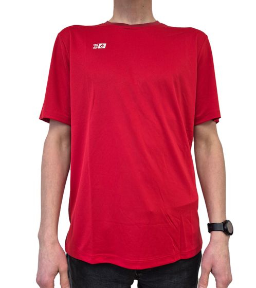 Outfitter OCEAN FABRICS TAHI Match Trikot Herren nachhaltiges Training-Shirt mit Mesh-Einsätzen Fitness-Shirt Kurzarm-Shirt OUT-M-1046-OTW-34 Rot