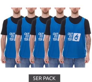 Chaleco de entrenamiento sostenible TAHI de OCEAN FABRICS, paquete de 5 unidades, para deporte de equipo OUT-U-3038-OTW-29 Azul