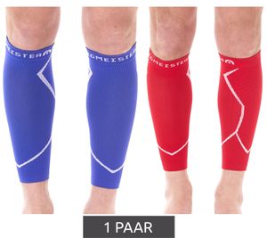 2 piezas de calcetines de compresión para pantorrillas Megmeister, calentadores de piernas de 23-32 mmHg, calentadores de pantorrillas MER003, rojo, azul o negro