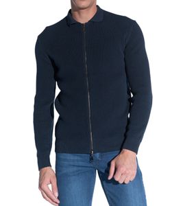 cardigan homme steffen klein avec motif perlé veste tricotée avec fermeture éclair 5026 bleu