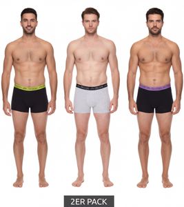 2er Pack Kappa Herren Boxershorts stylische Unterhosen 351K1JW Schwarz, Blau, Rot, Grau, Weiß 2er Pack Kappa Herren Boxershorts stylische Unterhosen 351K1JW Schwarz, Blau, Rot, Grau, Weiß