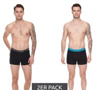 Confezione da 2 boxer da uomo Kappa, slip alla moda 351K1JW Nero, Blu, Rosso, Grigio, Bianco