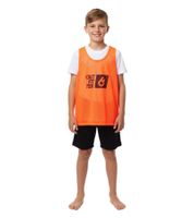 Confezione da 5 Outfitter OCEAN FABRICS TAHI gilet da allenamento sostenibile per bambini, sport di squadra OUT-K-3038-OTW-28 Neon-Orange