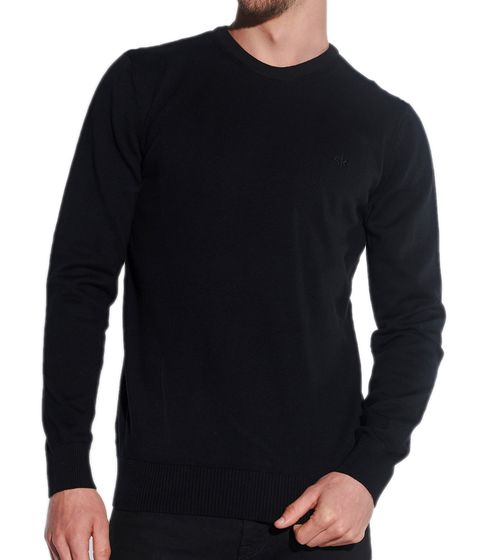 pull tricoté pour homme steffen klein pull en coton pull de tous les jours pull col rond 4386 noir