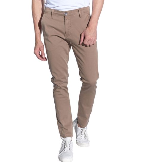 pantaloni uomo steffen klein cotone pantaloni eleganti chino pantaloni in tessuto 2883 marrone chiaro