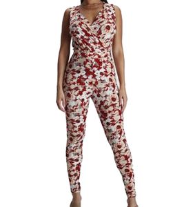 melrose Jumpsuit ansprechender Damen Overall im Blumen-Muster 35383509 Beige/Rot/Bunt