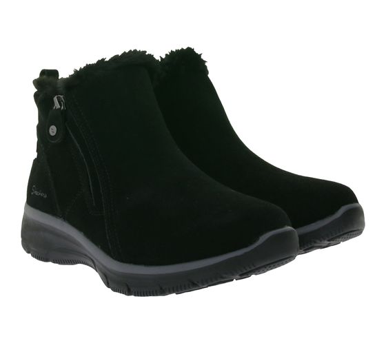 Bottines hautes zippées Easy Going High Zip 2 pour femmes SKECHERS avec mousse à mémoire de forme refroidie par air, chaussures d'hiver 168042 Noir