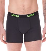 Lot de 7 boxers pour homme LEVI`S en coton avec des accents colorés sur la ceinture dans un coffret cadeau 701225625 001 Noir/Vert/Bleu/Rouge