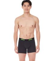 Lot de 7 boxers pour homme LEVI`S en coton avec des accents colorés sur la ceinture dans un coffret cadeau 701225625 001 Noir/Vert/Bleu/Rouge