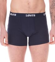 Pack of 7 LEVI`S men's boxer shorts, cotton underwear with colored accents on the waistband in a gift box 701225625 002 Blue/White