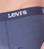 Pack of 7 LEVI`S men's boxer shorts, cotton underwear with colored accents on the waistband in a gift box 701225625 002 Blue/White