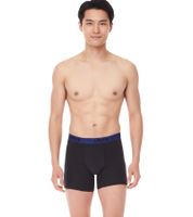 Lot de 7 boxers en coton pour homme LEVI'S avec accents colorés sur la ceinture dans un coffret cadeau 701225625 Noir ou Bleu