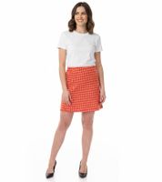 Falda CASUAL de mujer Aniston Minifalda Falda a cuadros Falda lencero 33158658 Naranja/Rosa