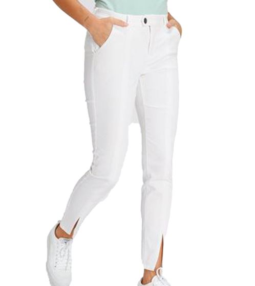 AjC Jeans Pantaloni Slim-Fit da Donna alla Caviglia con Spacco 41050410 Bianco