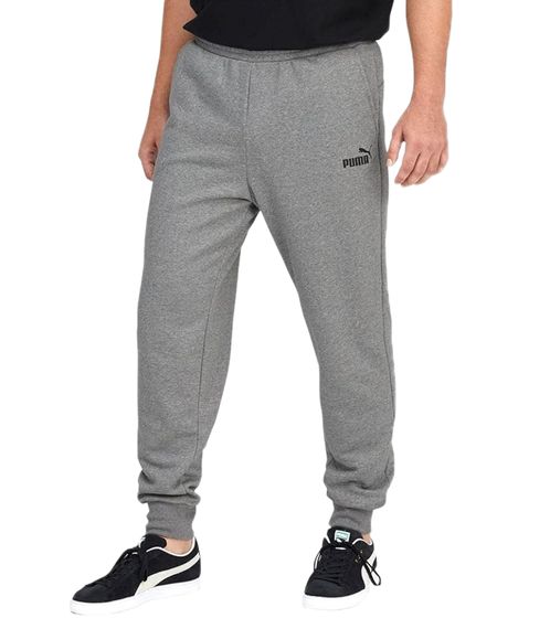 Pantaloni da jogging in cotone sostenibile da uomo PUMA Pantaloni da jogging Pantaloni da fitness Pantaloni sportivi 586716 03 Grigio