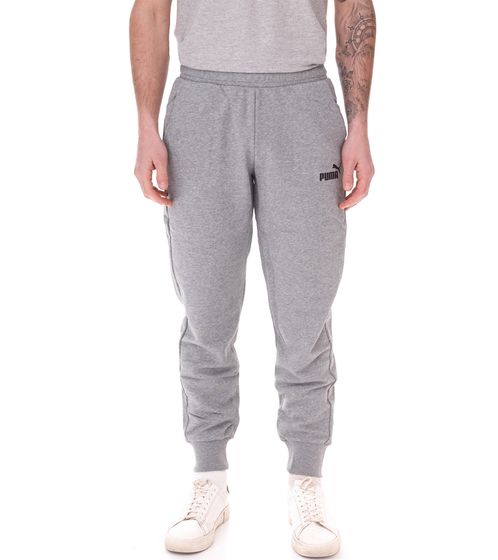 PUMA Herren nachhaltige Baumwoll-Jogger Freizeit-Hose Jogging-Hose Fitness-Hose Sport-Hose 586716 03 Grau