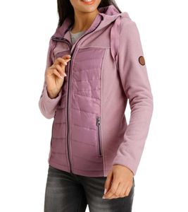 Giacca in pile da donna KangaROOS giacca trapuntata sostenibile con cappuccio giacca di transizione 49600062 rosa Giacca in pile da donna KangaROOS giacca trapuntata sostenibile con cappuccio giacca di transizione 49600062 rosa