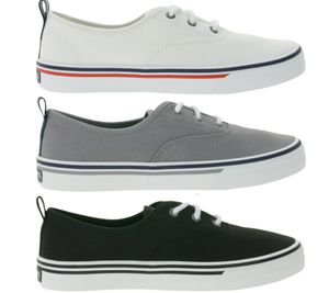 Zapatillas de lona informales SPERRY Crest CVO para mujer con suela de espuma viscoelástica, calzado de uso diario, con cordones, color blanco, gris o negro