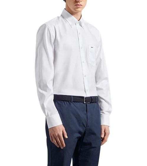 PAUL & SHARK Herren Button-Down-Hemd modisches Business Hemd Alltags-Hemd C0P3000 010 Weiß