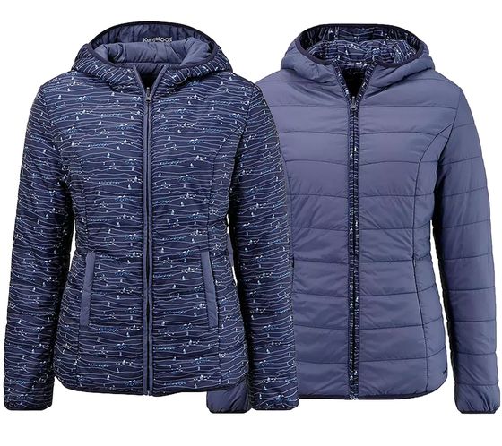 KangaROOS reversible jacket 2-in-1 hooded jacket water-repellent quilted winter jacket 51978432 dark blue