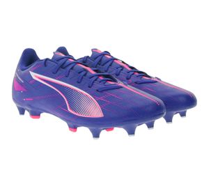 Chaussures de football PUMA ULTRA 5 PLAY MxSG avec crampons métalliques fixes chaussures d'entraînement à lacets chaussures de sport chaussures à lacets accessoires de fitness 107904 01 violet/rose