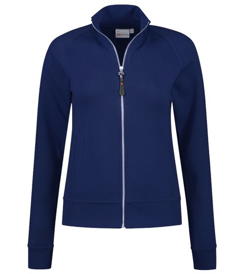 Chaqueta de entretiempo fina de mujer SANTINO Anna con contenido de algodón 280 gr/m2 Azul marino