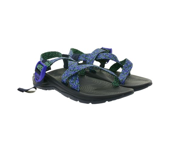 Sandalo da donna Chaco ZVOLV con plantare certificato LUVSEAT J107048 Blu/Verde