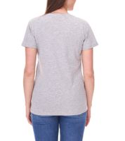 SANTINO Jaro T-shirt made of organic cotton, short-sleeved shirt, basic shirt, mottled, 160 gr/m2, gray