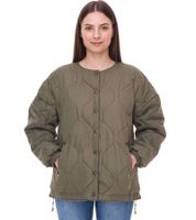 Damen wattierte Wende-Jacke Herbst-Jacke mit verstellbarem Saum Übergangs-Jacke Oversize 954904 Dunkelgrün Damen wattierte Wende-Jacke Herbst-Jacke mit verstellbarem Saum Übergangs-Jacke Oversize 954904 Dunkelgrün