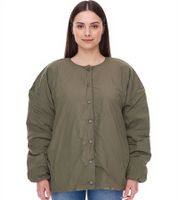 Damen wattierte Wende-Jacke Herbst-Jacke mit verstellbarem Saum Übergangs-Jacke Oversize 954904 Dunkelgrün Damen wattierte Wende-Jacke Herbst-Jacke mit verstellbarem Saum Übergangs-Jacke Oversize 954904 Dunkelgrün