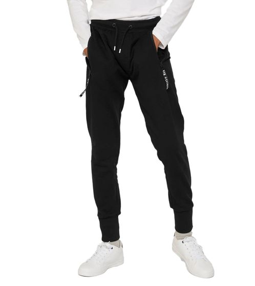 stylische Kinder Jogginghose für Jungen Sweat-Hose Baumwoll-Hose Alltags-Hose 916927 Schwarz